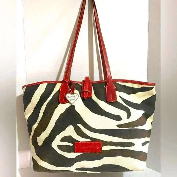 Dooney Bourke canvas tote handbag - Picture 1 of 14